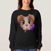 Sweatshirt Pitbull mignon 15 (Devant)