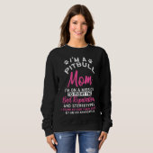 Sweatshirt Pitbull Mom Pit Bull Terrier (Devant entier)