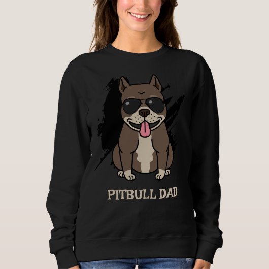 Sweatshirt Pitbull Papa (Devant)