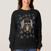 Sweatshirt Pitbull Papa (Devant)
