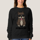 Sweatshirt Pitbull Papa 244 (Devant)