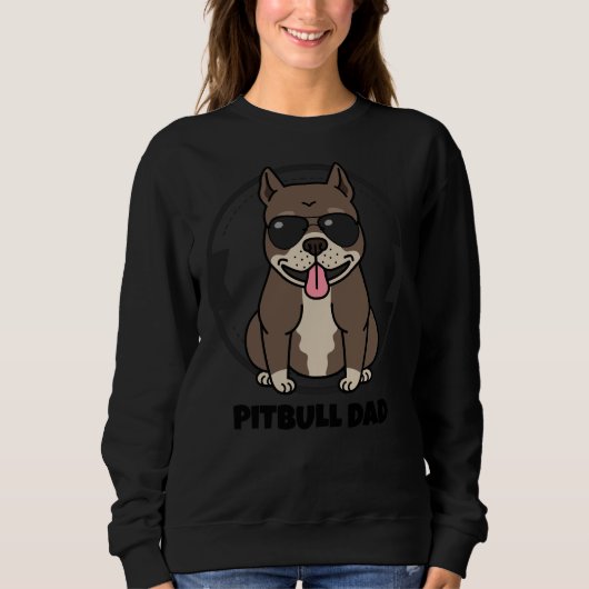 Sweatshirt Pitbull Papa 244 (Devant)