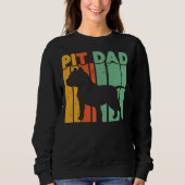 Sweatshirt Pitbull Papa Pitbull Pitty Pitbull Papa Pit B (Devant)