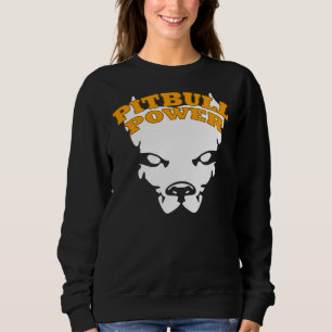 Sweatshirt Pitbull Power Fight Chien Kickboxing Boxing Mixed