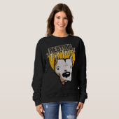Sweatshirt Pitbull Repose Pit Face Drôle Amateurs Pitbull (Devant entier)