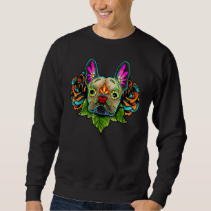Sweatshirt Pitbull Skull Dog Jour Du Morts Sugar Skull Dog