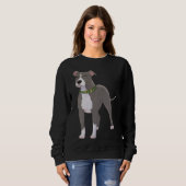 Sweatshirt Pitbull Terrier américain (Devant entier)