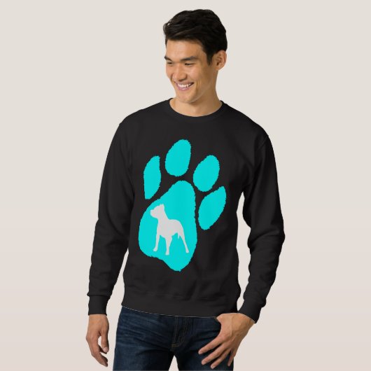 Sweatshirt Pitbull Terrier Paw (Devant entier)