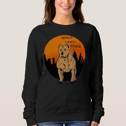 Sweatshirt Pitbull Watchful (Devant)
