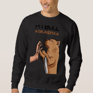 Sweatshirt Pittie Grand-mère Pitbull Chien Maman Femmes