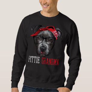 Sweatshirt Pittie Grand-mère Pitbull Granny Amoureux de les c