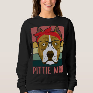 Sweatshirt Pittie Mom American Pit Bull Terrier Propriétaire