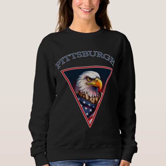 Sweatshirt Pittsburgh American Bald Eagle (Devant)