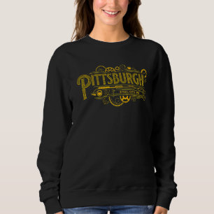 Sweatshirt Pittsburgh Pennsylvania Steel City 412 Accueil Vin