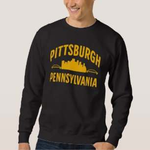 Sweatshirt Pittsburgh Pennsylvanie Steel City Skyline 412 Mai