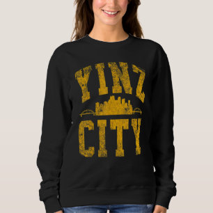 Sweatshirt Pittsburgh Yinz Yinzer Steel City Skyline 412 Mai