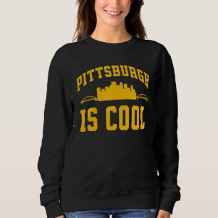 Sweatshirt Pittsburgh Yinz Yinzer Ville d'Acier Skyline 412