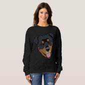 Sweatshirt Pitweiler Rottweiler Pitbull Mix (Devant entier)