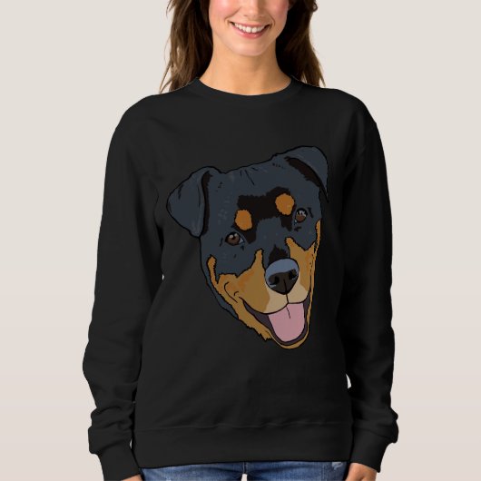 Sweatshirt Pitweiler Rottweiler Pitbull Mix (Devant)