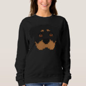 Sweatshirt Pixel Art Rottweiler (Devant)