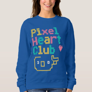 Sweatshirt Pixel Heart Club : Amour Rétro en Pixel Art pour l