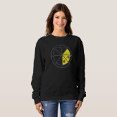 Sweatshirt Pizza 3 Slices Cheese Pepperoni Funny Geometric Fo (Devant entier)