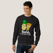 Sweatshirt Pizza à l'ananas (Devant entier)