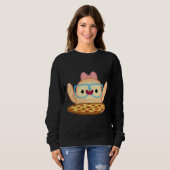 Sweatshirt Pizza Aimer Sloth (Devant entier)