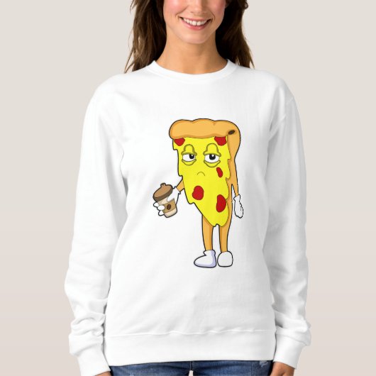 Sweatshirt Pizza au fromage et café Salami (Devant)