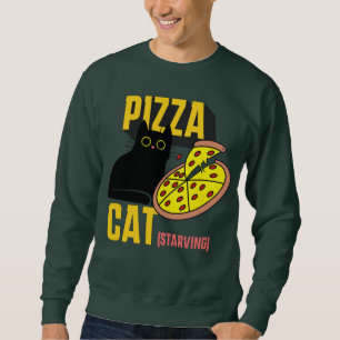 Sweatshirt Pizza Chat, Faim, maman de chat, amoureux de les c