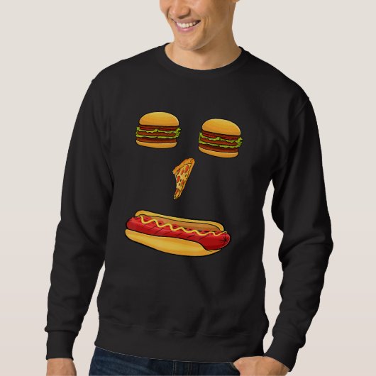 Sweatshirt Pizza Chiens Chauds Pizza (Devant)