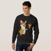 Sweatshirt Pizza Corgi Running (Devant entier)