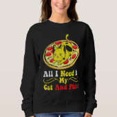 Sweatshirt Pizza de chat (Devant)