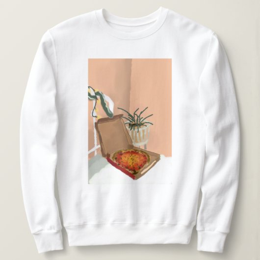 Sweatshirt Pizza de Noël (Design devant)