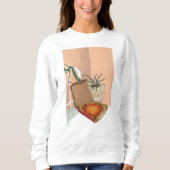 Sweatshirt Pizza de Noël (Devant)