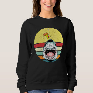 Sweatshirt Pizza de Poisson de Requin Retro Pizzeria Vintage 