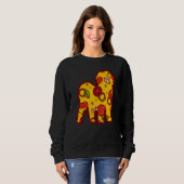 Sweatshirt Pizza Dog Funny Pizza Shih Tzu Dog (Devant entier)