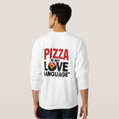 Sweatshirt Pizza est ma langue d'amour (Dos entier)