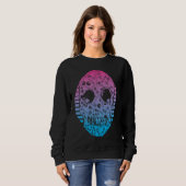 Sweatshirt pizza esthétique Vaporwave (Devant entier)