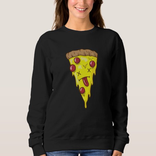 Sweatshirt Pizza is Knockout Fast Food Stone Oven Cheese (Devant)