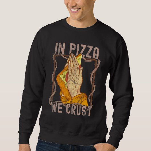 Sweatshirt Pizza Italienne Mozarella Sauce Chewy 2 (Devant)
