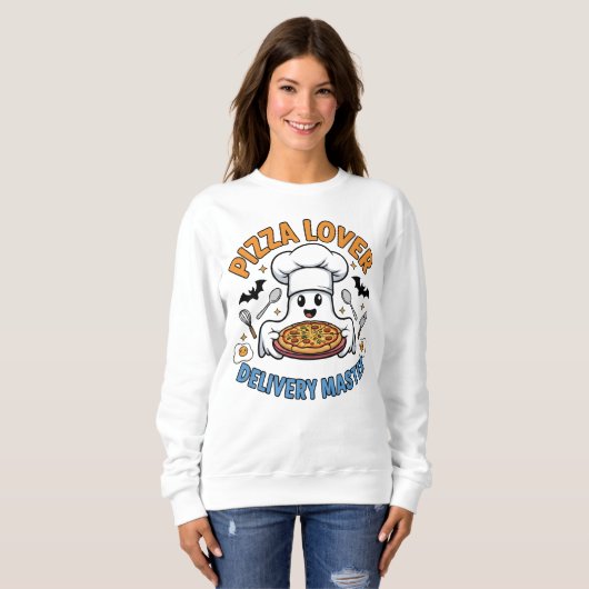 Sweatshirt Pizza Lover – Delivery Master Ghost Chef (Devant entier)