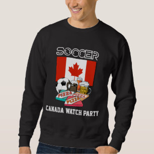 Sweatshirt Pizza mondiale de bière de FOOTBALL CANADA