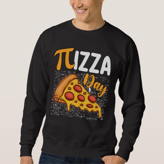 Sweatshirt Pizza Pi Day Mathématiques Amateurs (Devant)