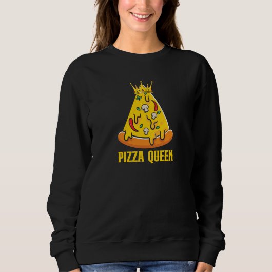 Sweatshirt Pizza Queen (Devant)