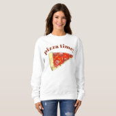 Sweatshirt Pizza Time Pepperoni Fromage New York Slice Foin (Devant entier)