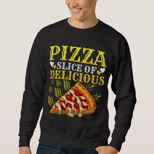 Sweatshirt Pizza tranche de délicieux (Devant)