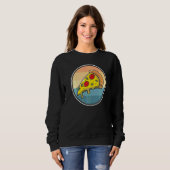 Sweatshirt Pizza Vintage Pizza hachée (Devant entier)