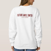 Sweatshirt Plage Babe Rouge foncé Correspondant Bachelorette  (Dos)