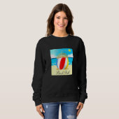 Sweatshirt Plage Camping Été Le Debutante Beach Ball Maman (Devant entier)